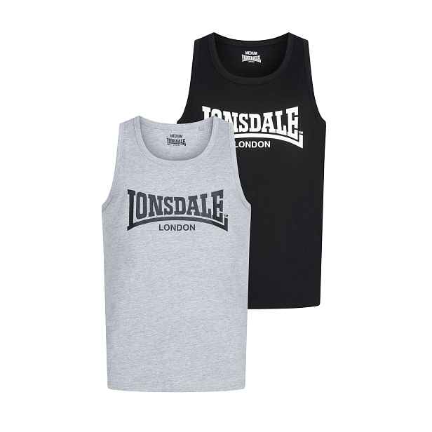 Lonsdale Men's singlet regular fit double pack