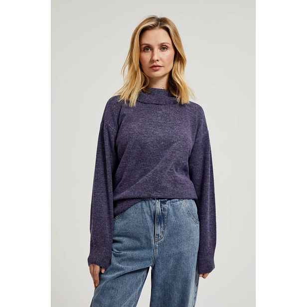 Marisse Women's Sweater Z-Sw-4511 D.Violet Mel
