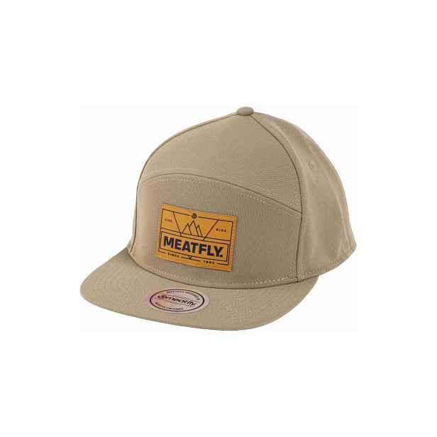 Meatfly kšiltovka Yuto 6 Panel Snapback Olive Live | Velikost One Size