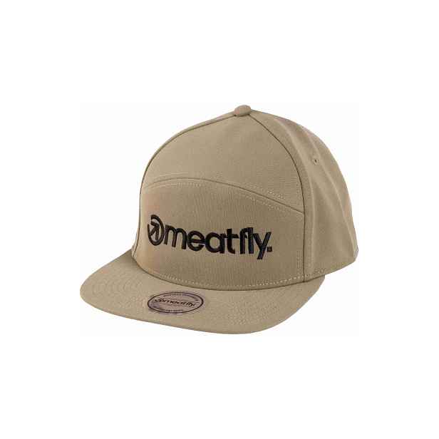 Meatfly kšiltovka Creeper 6 Panel Snapback Olive / Logo | Velikost One Size