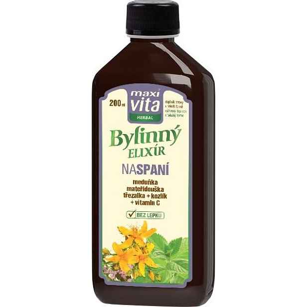 MAXI VITA HERBAL BYLINNÝ ELIXÍR KLIDNÝ SPÁNEK 200 ML Doplněk stravy