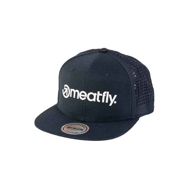 Meatfly kšiltovka Keery Perfor Snapback Petrol / Logo | Velikost One Size