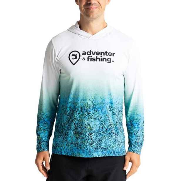 ADVENTER & FISHING UV HOODED Pánské funkční UV tričko