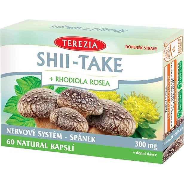 TEREZIA SHII-TAKE + RHODIOLA ROSEA 60 CAPS Doplněk stravy