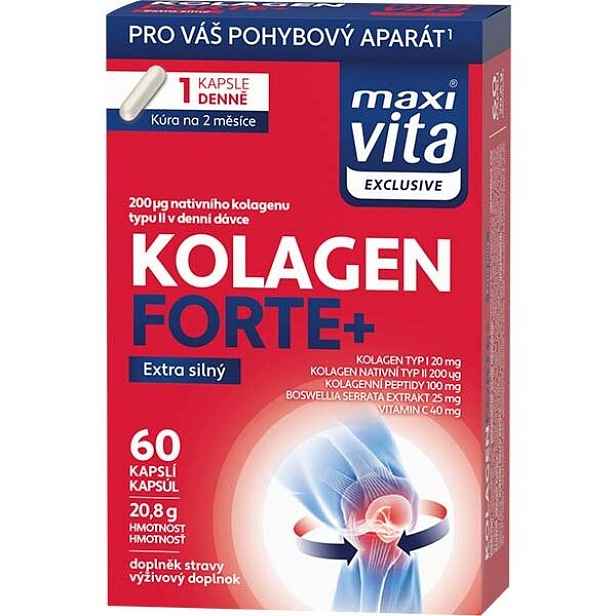 MAXI VITA EXCLUSIVE KOLAGEN FORTE+ 60 CAPS Doplněk stravy