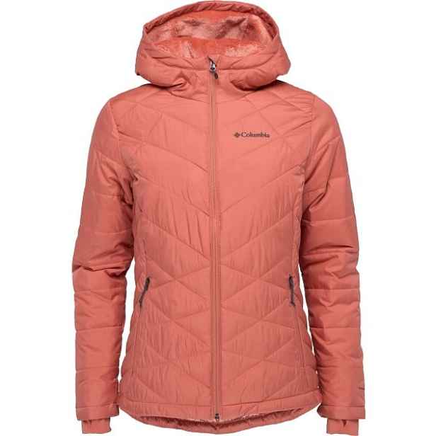 Columbia HEAVENLY HOODED JACKET Dámská zimní bunda, lososová
