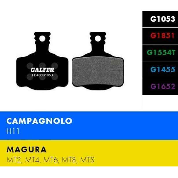 Brzdové destičky Galfer FD436 Magura, Campagnolo Brzdové destičky: Standart-G1053