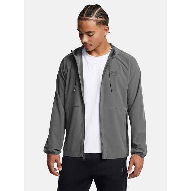 Pánská bunda Under Armour UA Stretch Wvn WindbreakerEU-GRY - Pánské