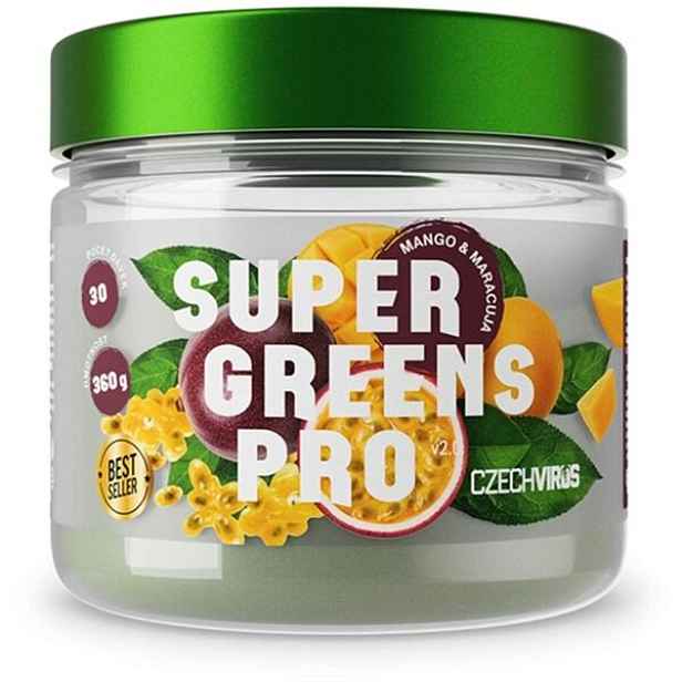 CZECH VIRUS SUPER GREENS PRO V2.0 360 G MANGO A MARACUJA superpotravinový prášek , G