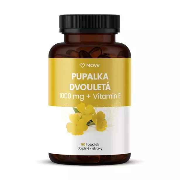 MOVIT ENERGY PUPALKA DVOULETÁ 1000 MG + VITAMÍN E, 90 TOBOLEK Doplněk stravy