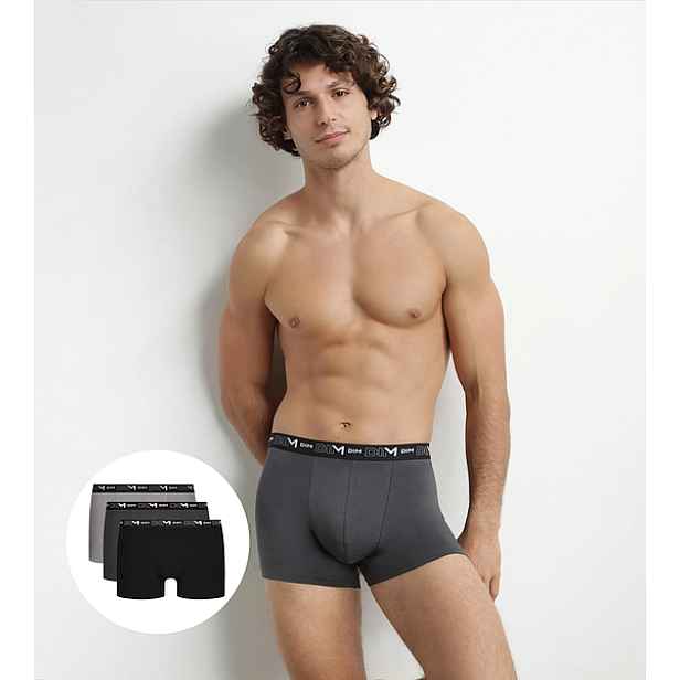 DIM COTTON STRETCH BOXER 3x - Men's Boxer Shorts 3 pcs