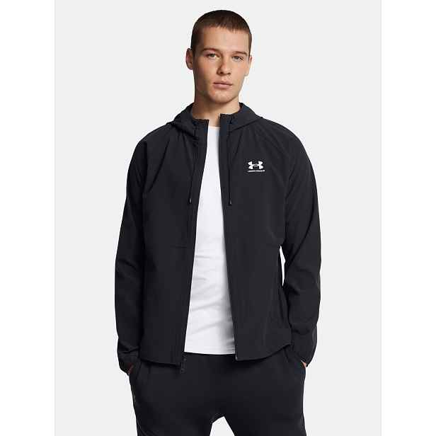 Pánská bunda Under Armour UA Stretch Wvn WindbreakerEU-BLK - Pánské