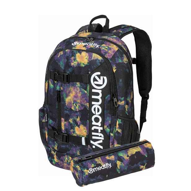 Meatfly batoh Basejumper Dark Aquarel 22 + PENÁL ZDARMA | Objem 22