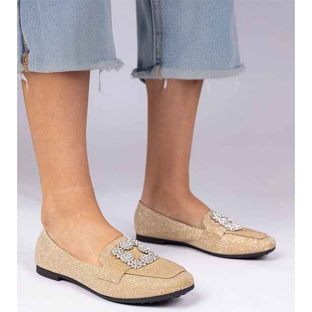 Gemre glitter loafers with rhinestones Sawelia