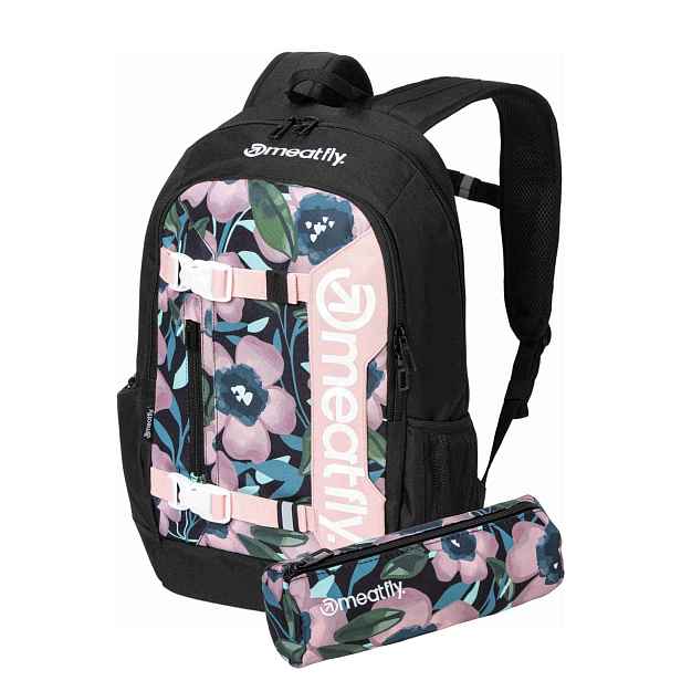 Meatfly batoh Basejumper Flowers 22 + PENÁL ZDARMA | Objem 22