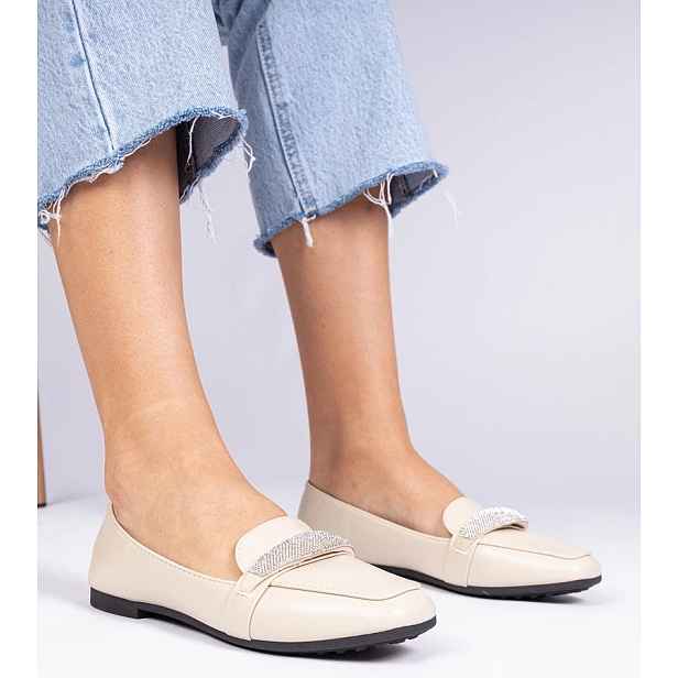 Gemre women's loafers with rhinestones Kaletta