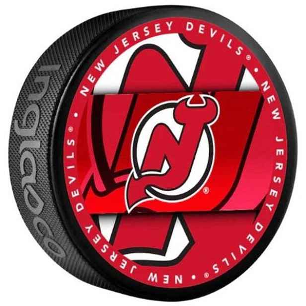 INGLASCO NEW JERSEY DEVILS MEDALLION BLISTER Fanouškovský hokejový puk