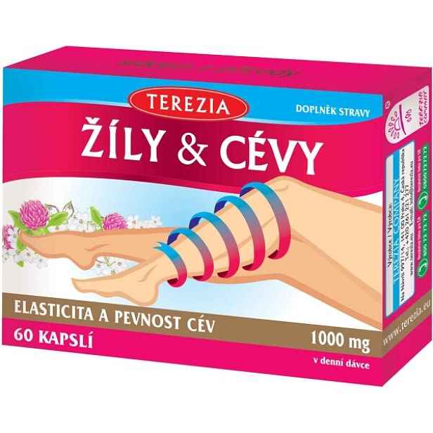 TEREZIA ŽÍLY & CÉVY 60 CAPS Podpora cév