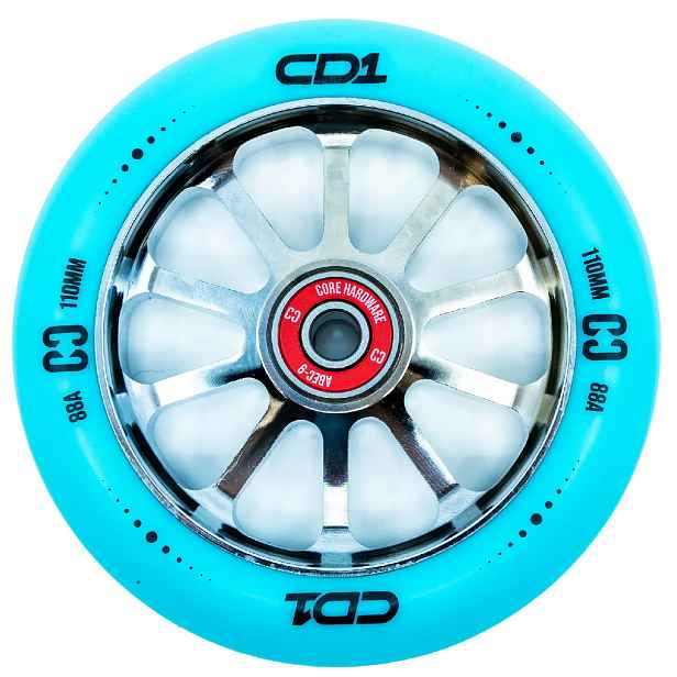 CORE - CD1 Spoked 110mm /Chrome - kolečko na freestyle koloběžku