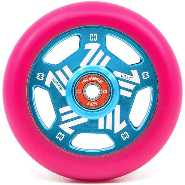 CORE - Vent Hollow 110mm /Teal - kolečko na freestyle koloběžku