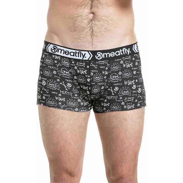 Meatfly pánské boxerky Balboa Double Pack Million Dollar Skull