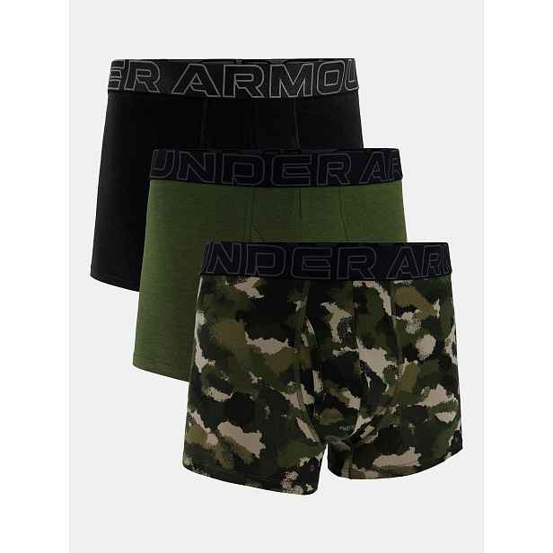 Pánské boxerky Under Armour UA Perf Cotton Nov 3in-GRN - Pánské