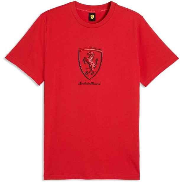 Puma FERRARI TONAL SHIELD TEE Pánské triko