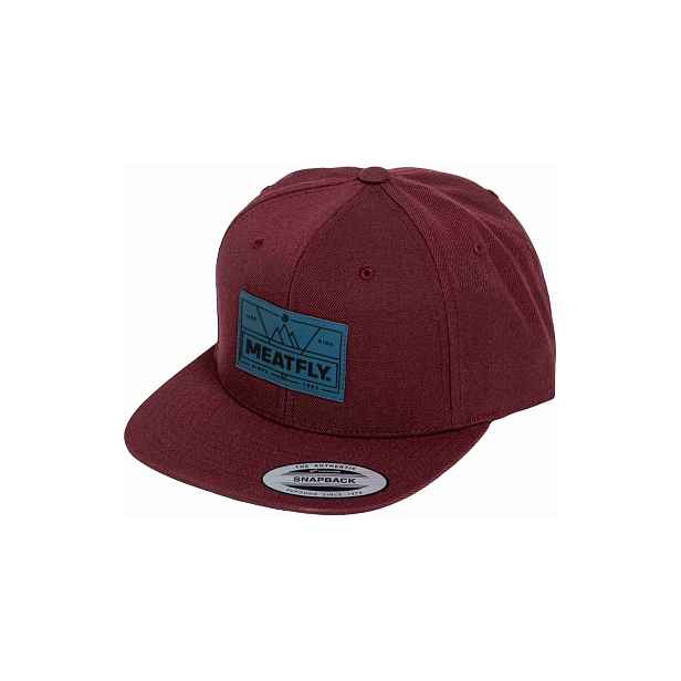 Meatfly kšiltovka Hornet Snapback Live Ride / Maroon | Velikost One Size
