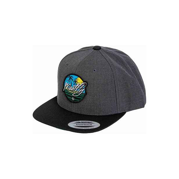 Meatfly kšiltovka Flanker Snapback Beach / Charcoal | Velikost One Size