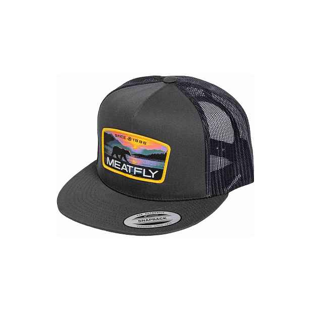 Meatfly kšiltovka Thunderbolt Trucker Alaska / Charcoal | Velikost One Size
