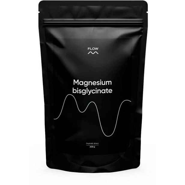 FLOW MAGNESIUM BISGLYCINATE 200 G Hořčík , G