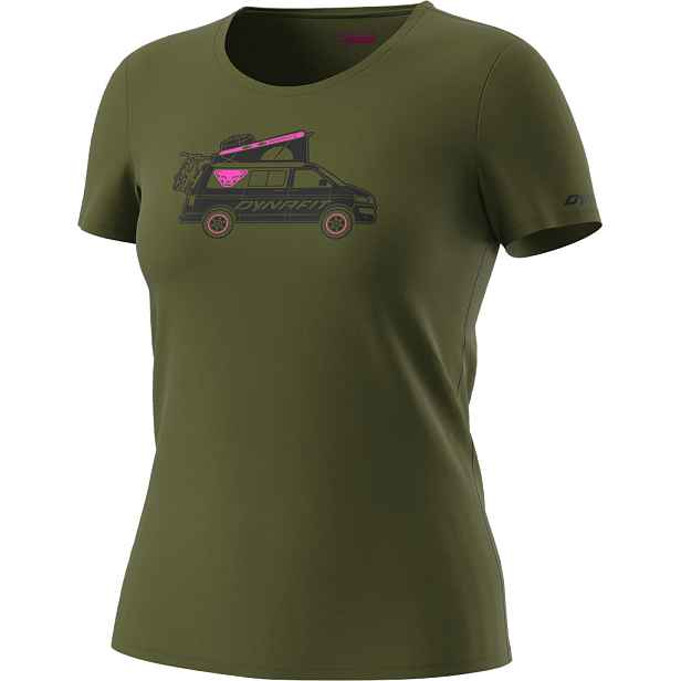 Triko Dynafit Graphic Cotton W / Tee winter moss/dynavan Barva: , Velikost: