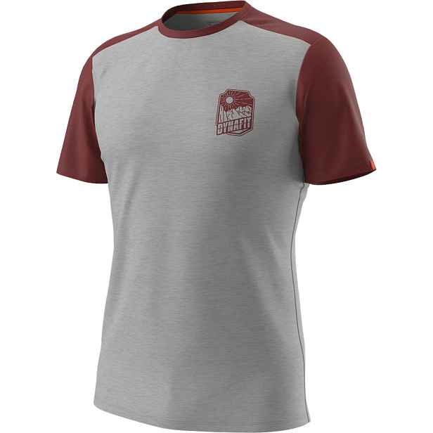 Triko Dynafit Transalper Light SS TEE alloy melange syrah Barva: / cihlová, Velikost: