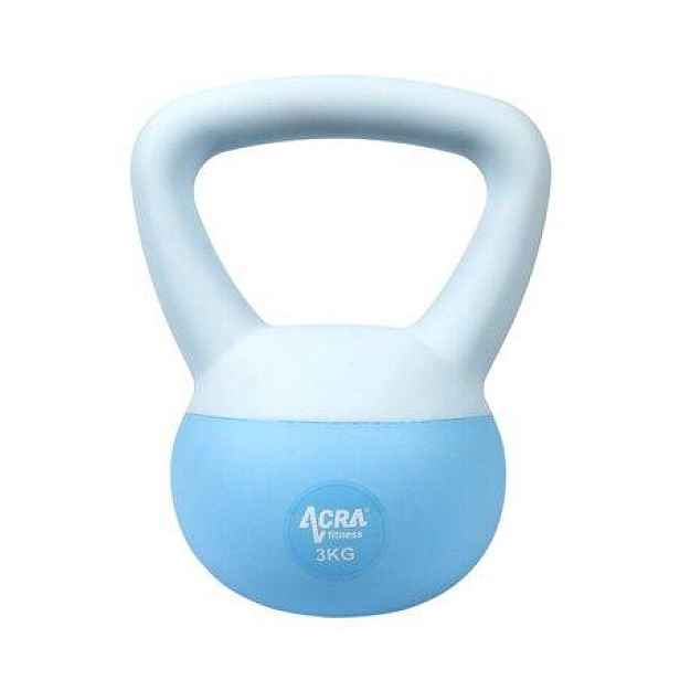 ACRA Soft PVC Kettlebell 3 kg