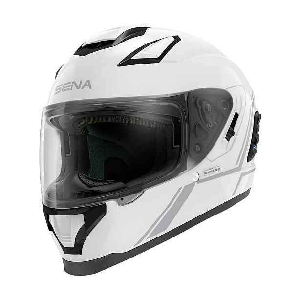 Moto přilba SENA Stryker s integrovaným Mesh headsetem Shine lesklá (59-60)