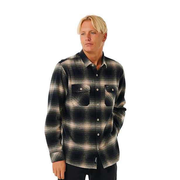 Rip curl pánská košile Count Flannel Taupe | 100% bavlna