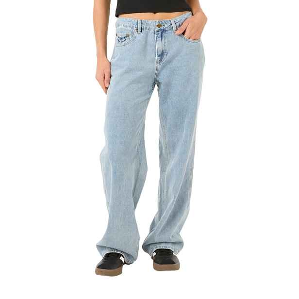 Rip curl dámské kalhoty Aggie Relaxed Jeans Vintage | 100% bavlna