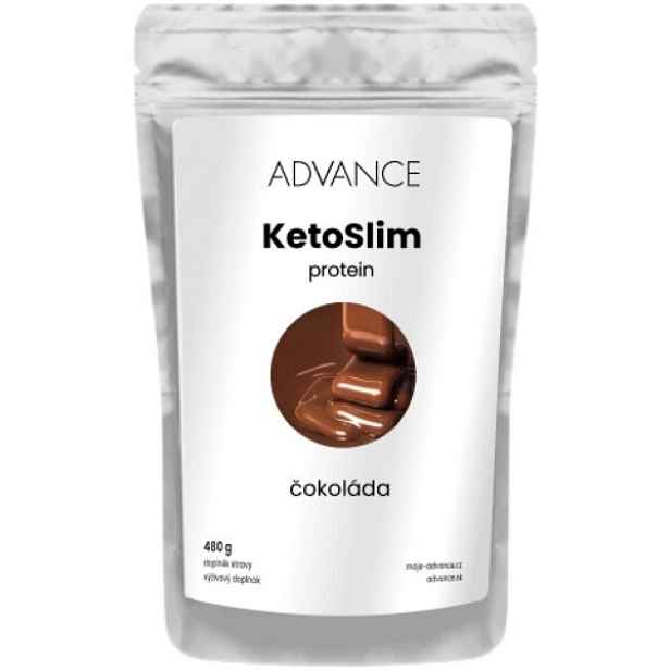 ADVANCE NUTRACEUTICS KETOSLIM ČOKOLÁDA 480 G - PROTEIN Protein , G