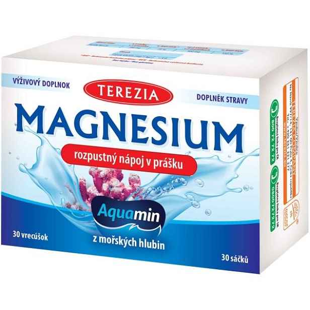 TEREZIA MAGNESIUM ROZPUSTNÝ NÁPOJ V PRÁŠKU 30 X 6 G Minerální nápoj