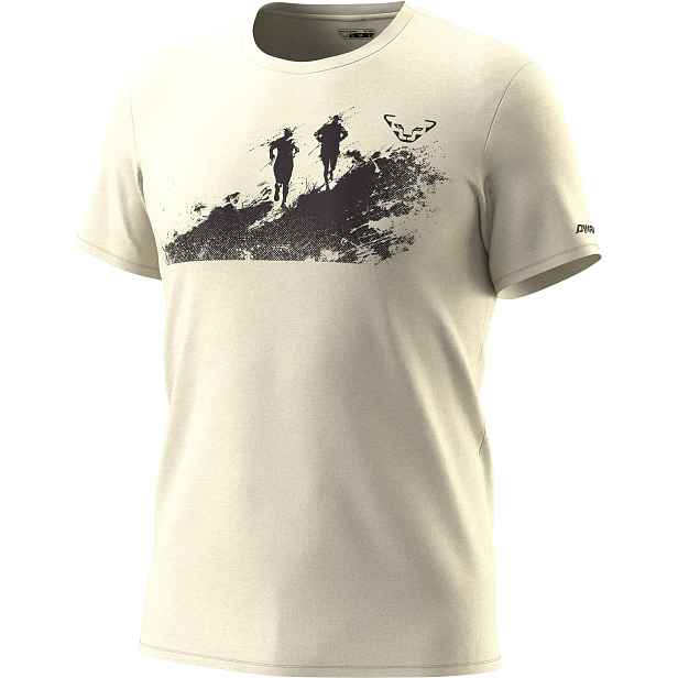 Triko Dynafit Graphic Cotton / TEE overcast/runners Barva: krémová, Velikost: