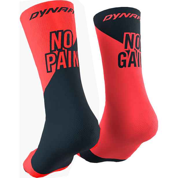 Ponožky Dynafit No Pain No Gain fluo coral/blueberry Barva: korálová , Velikost:
