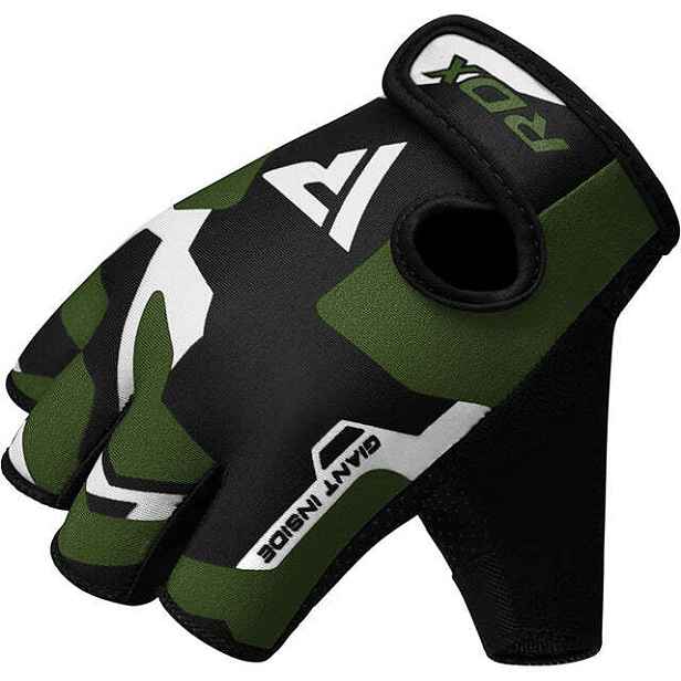 RDX Fitness rukavice GYM GLOVES SUBLIMATION F6, černo