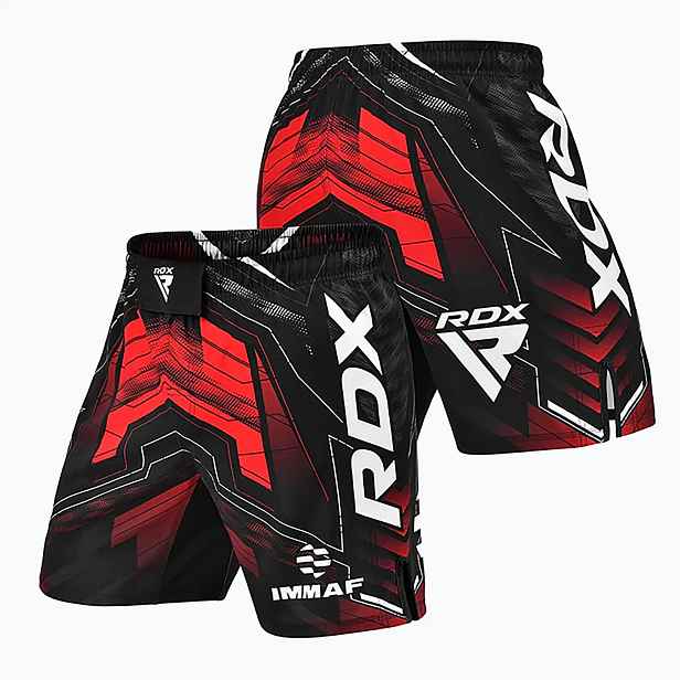 RDX Bojové a tréninkové šortky MMA, schválené IMMAF