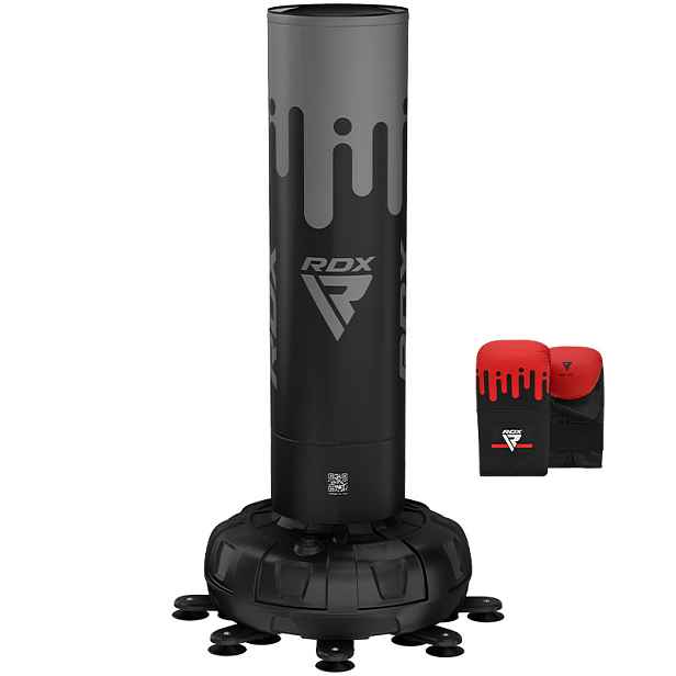 RDX F9 6ft volně stojící boxovací pytel pro dospělé s rukavicemi pro trénink a cvičení sada