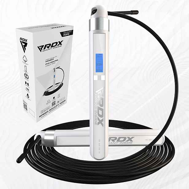 RDX 75P Nabíjecí 10,3ft chytré digitální švihadlo s USB a aplikací