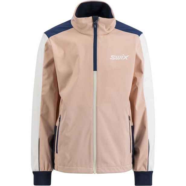 Swix CROSS Dětská bunda na běžky, lososová