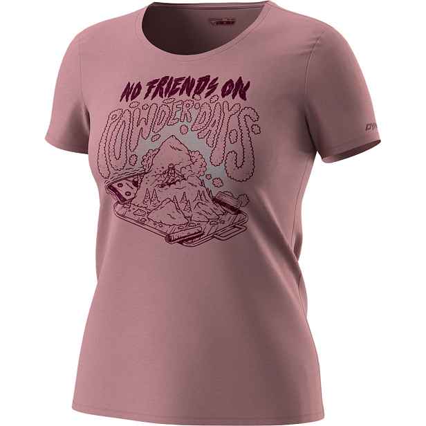 Triko Dynafit Artist Series T-shirt W mokarosa/no friends Barva: starorůžová, Velikost: