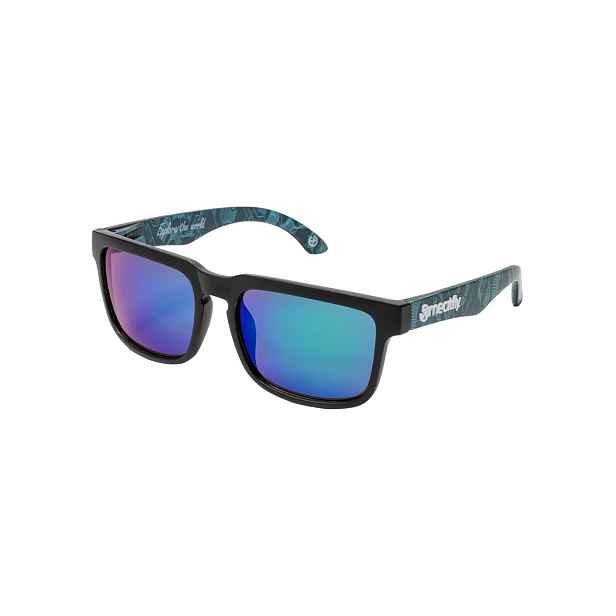 Meatfly sluneční brýle Memphis Blueprint / Super Teal | Velikost One Size