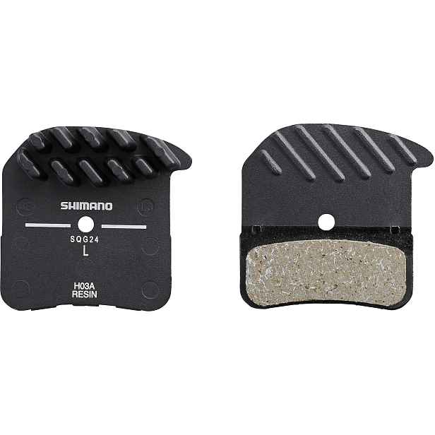 Brzdové destičky Shimano H03A-RF polymerové s chladičem