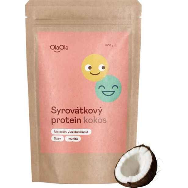 OlaOla SYROVÁTKOVÝ PROTEIN KOKOSOVÝ Proteinový prášek , KG